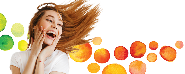 woman smiling