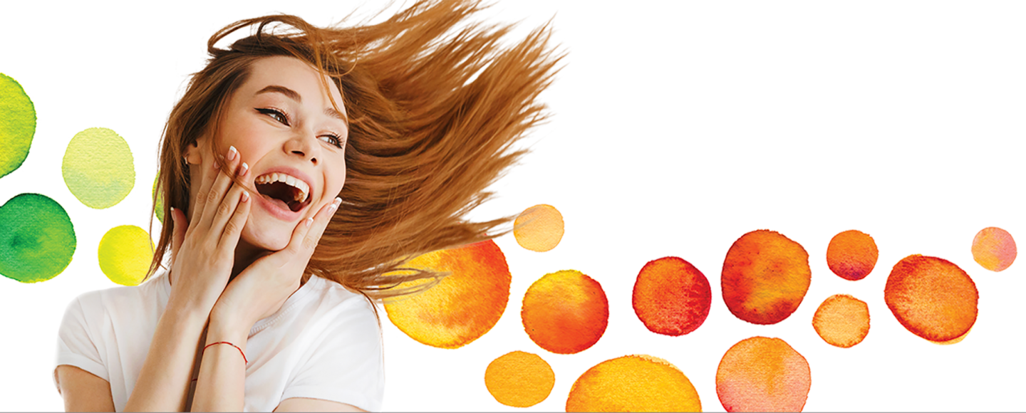 woman smiling