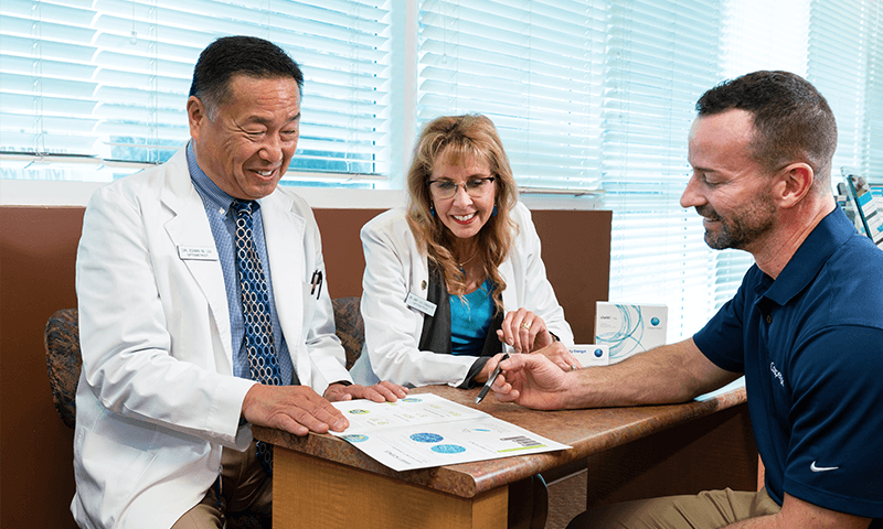 CooperVision employees collaborating with eye care professionals